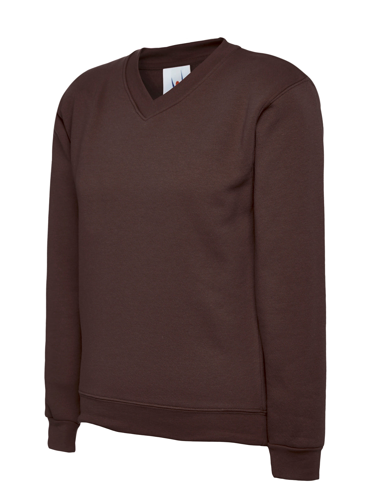 Childrens V Neck Sweatshirt - Brown