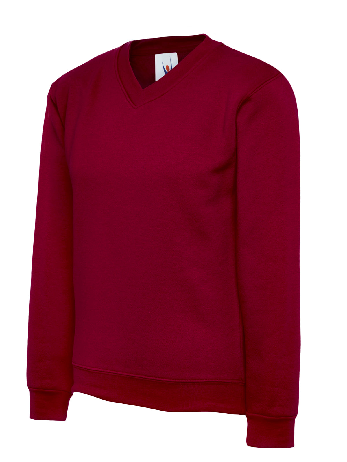 Childrens V Neck Sweatshirt - Maroon