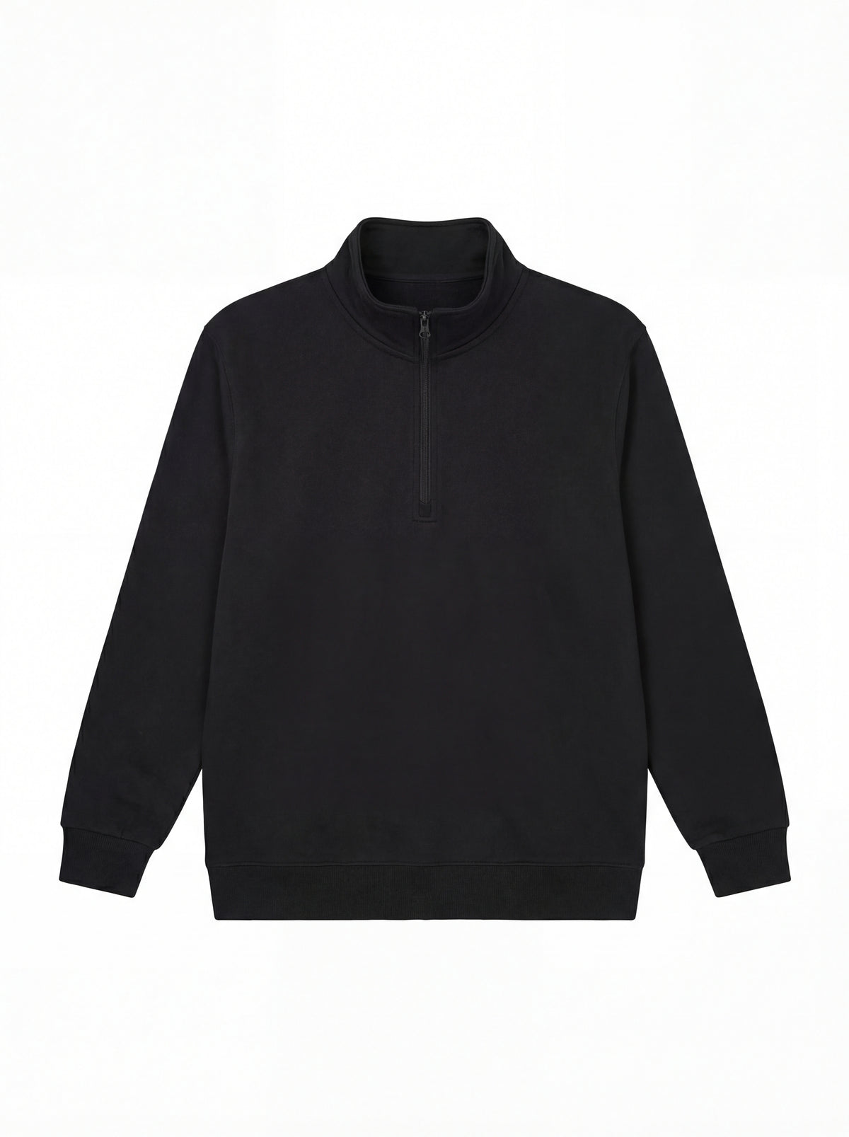 Quarter Zip Sweatshirt - Black