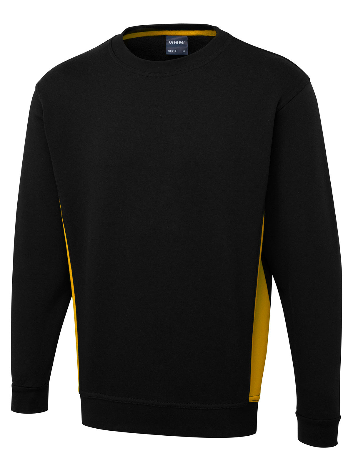 Two Tone Crew New Sweatshirt - Black/Yellow
