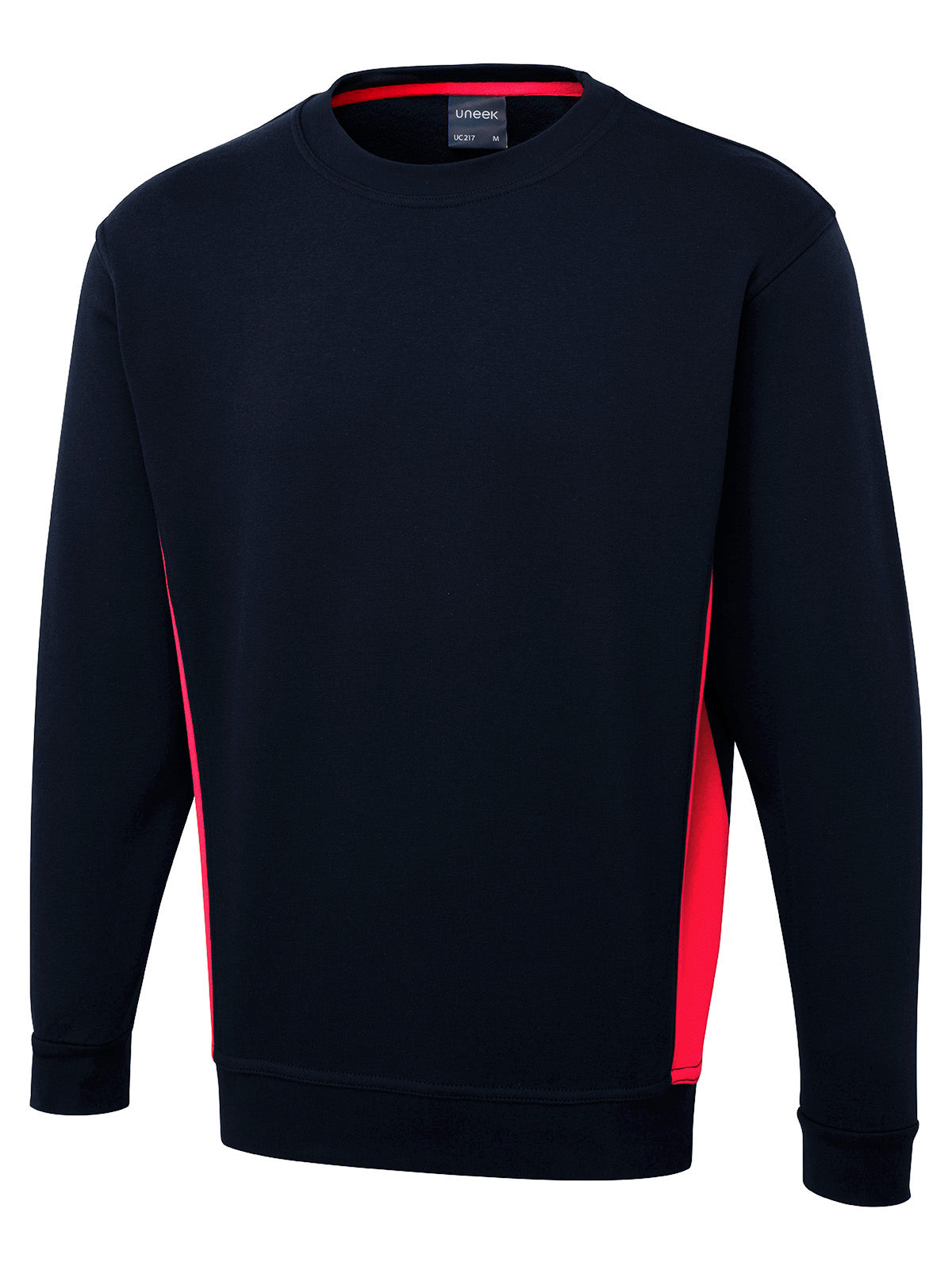 Two Tone Crew New Sweatshirt - Navy/Red