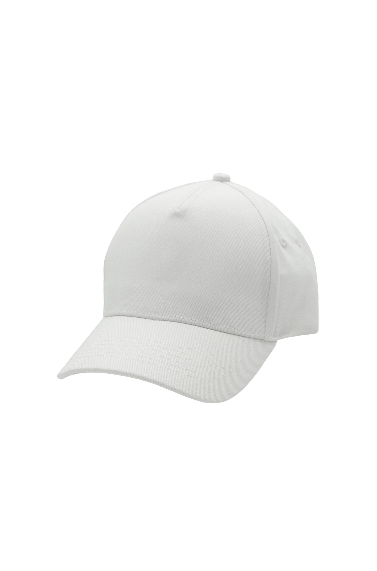 Heavyweight 5 Panel Cap - White