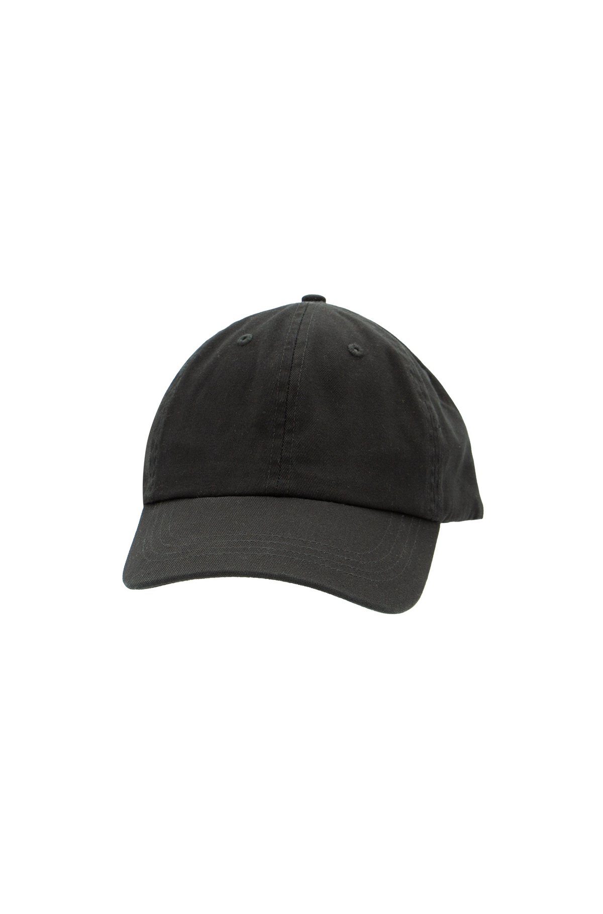 6 Panel Low Profile Dad Cap - Black