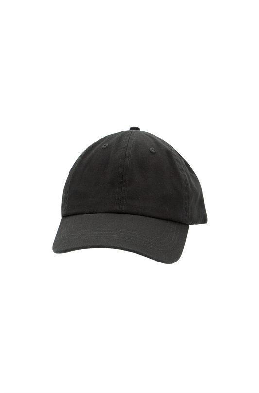 6 Panel Low Profile Dad Cap - Black