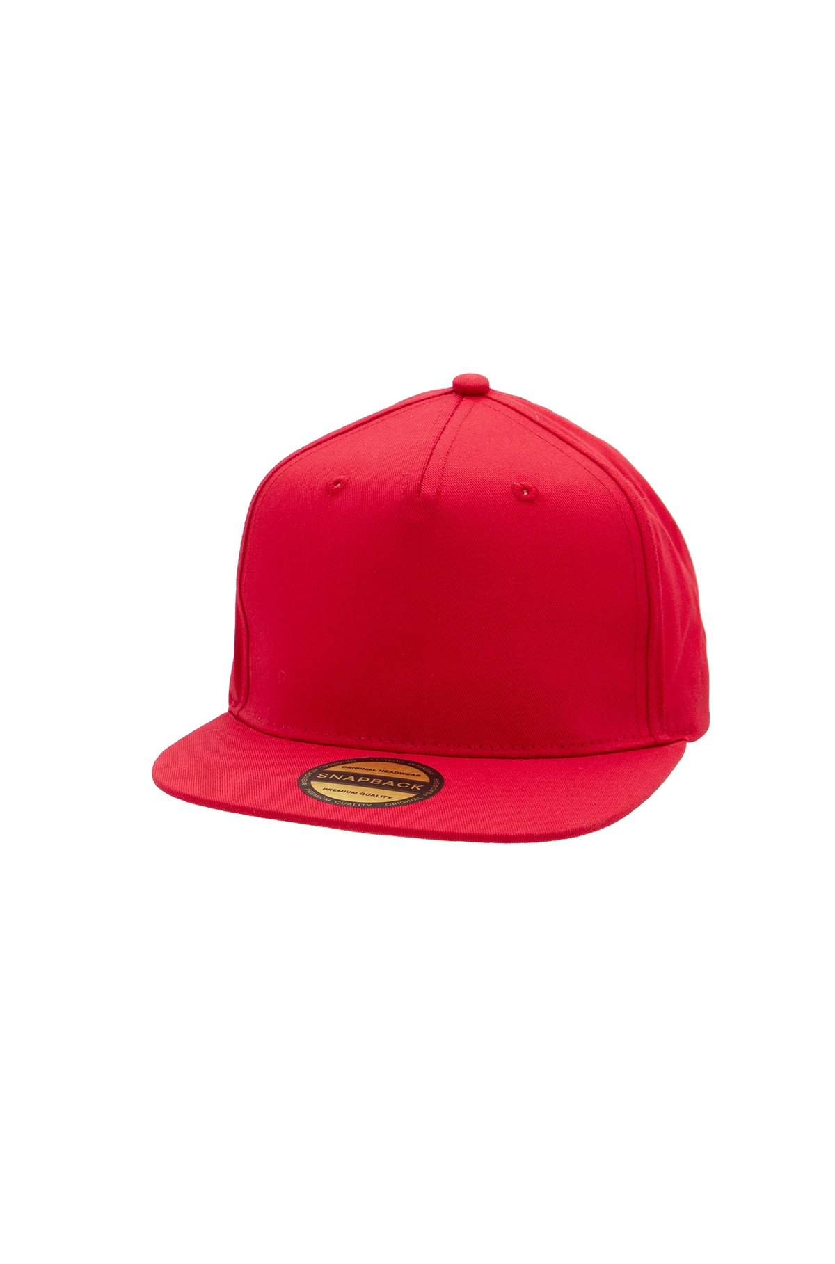 Original Snapback 5 Panel Cap - Red