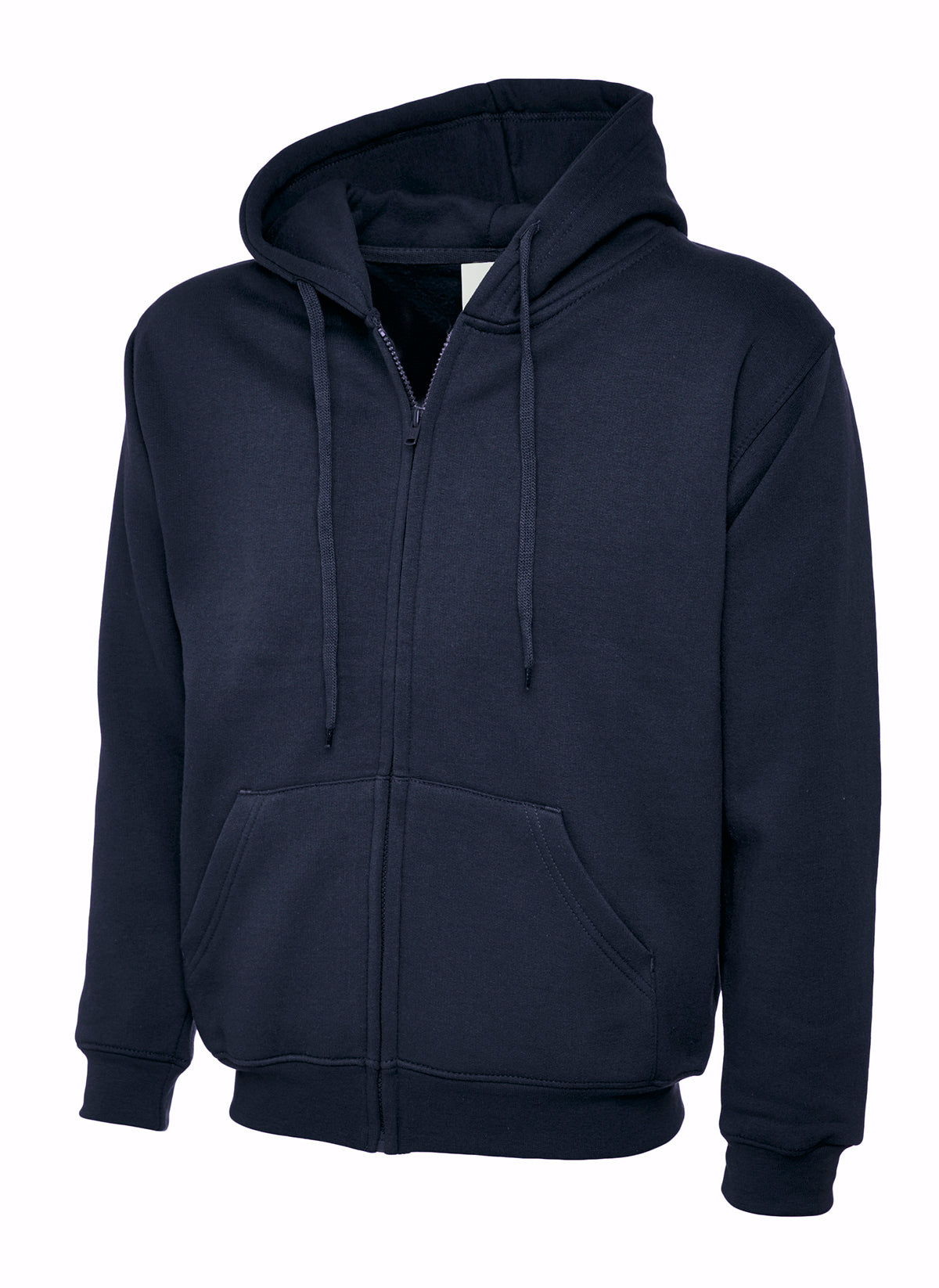 Adults Classic Full Zip Hooded Sweatshirt - Navy