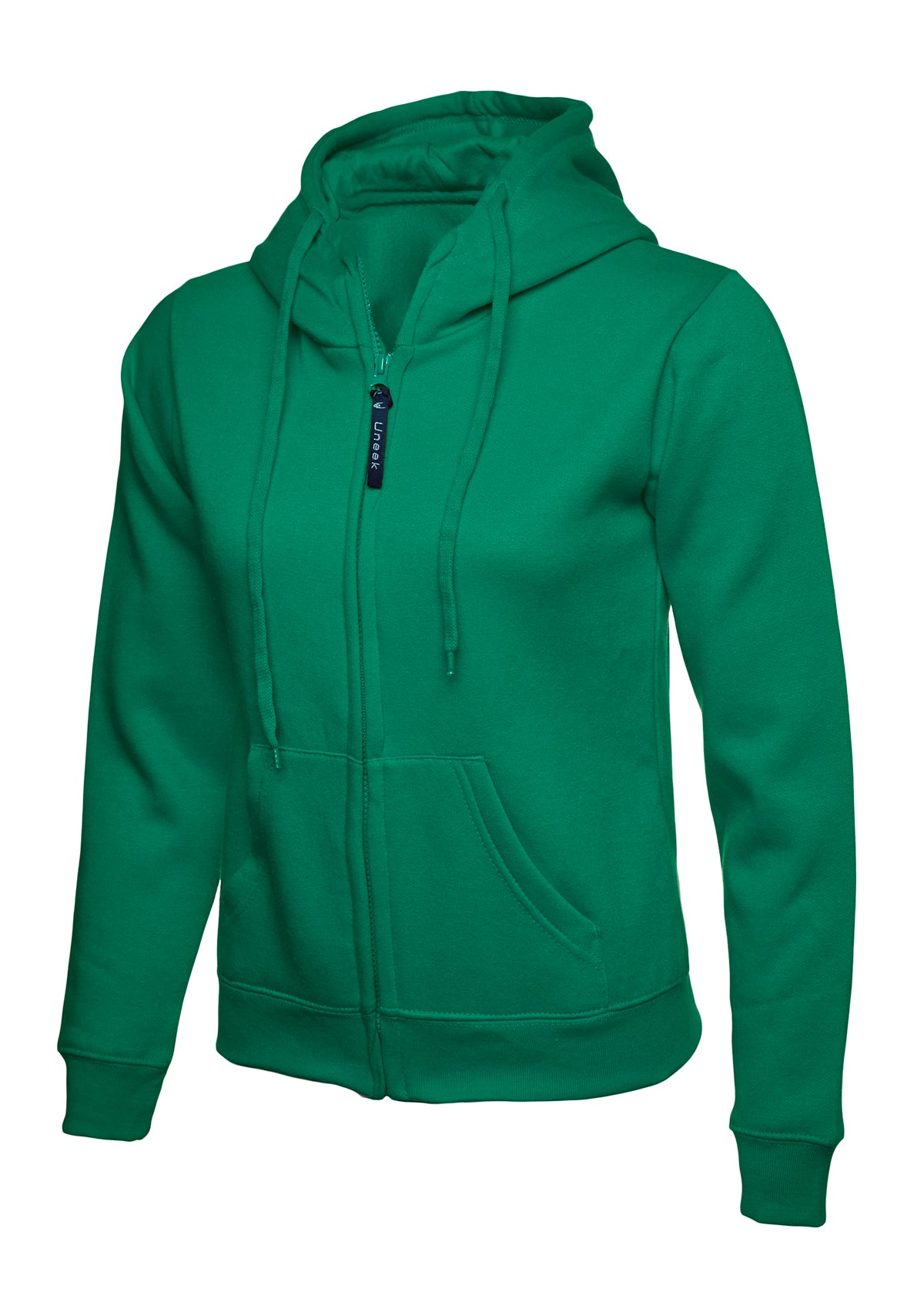 Ladies Classic Full Zip Hooded Sweatshirt - Kelly Green