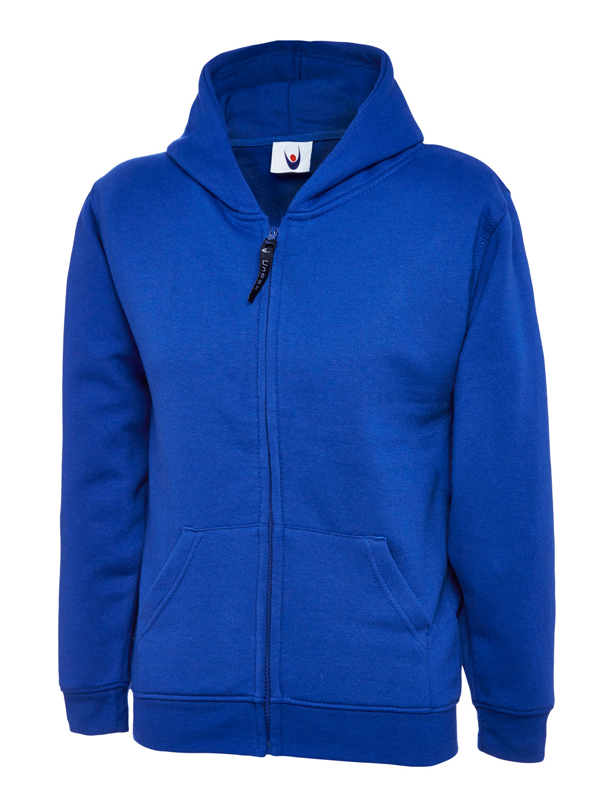 Childrens Classic Full Zip Hooded Sweatshirt - Royal