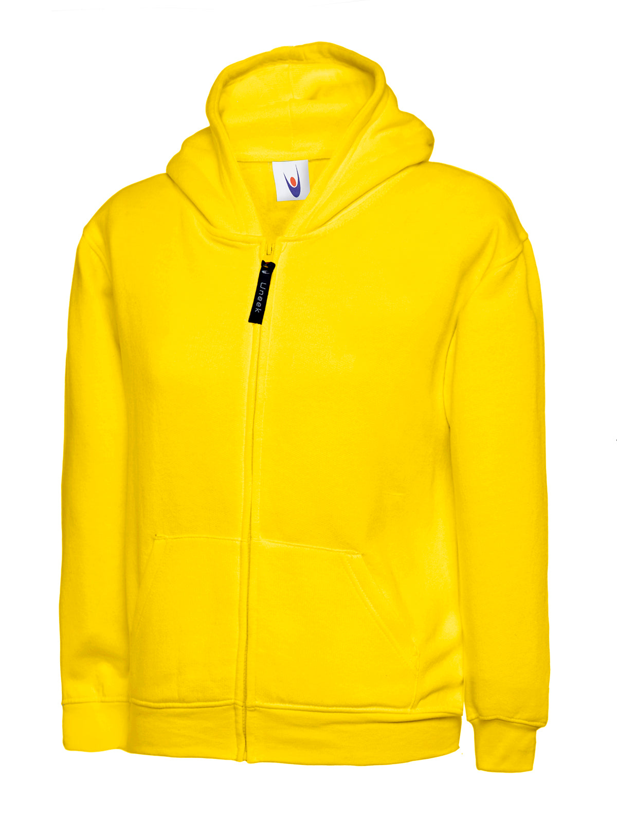 Childrens Classic Full Zip Hooded Sweatshirt - Yellow