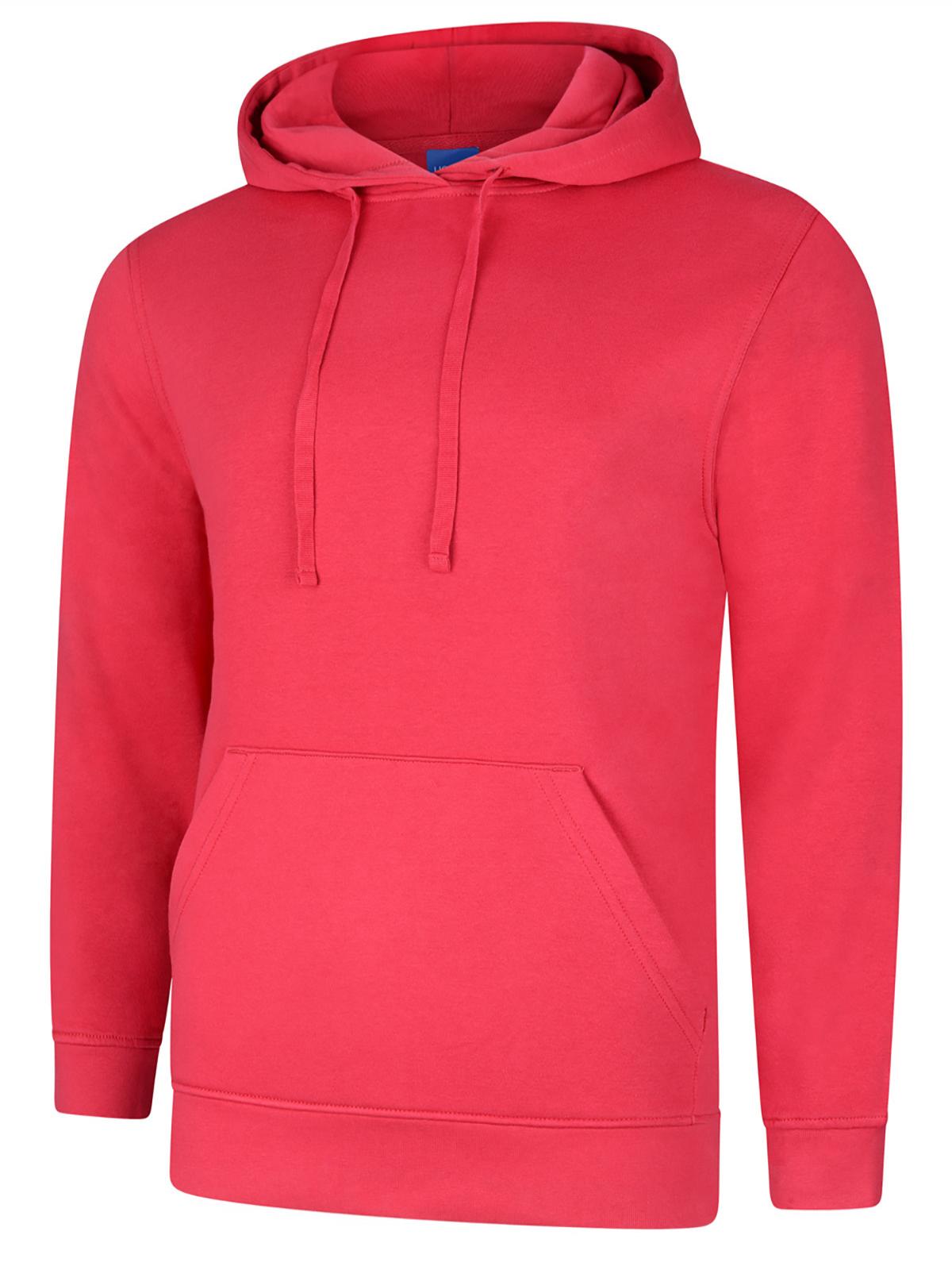 Deluxe Hooded Sweatshirt - Cranberry