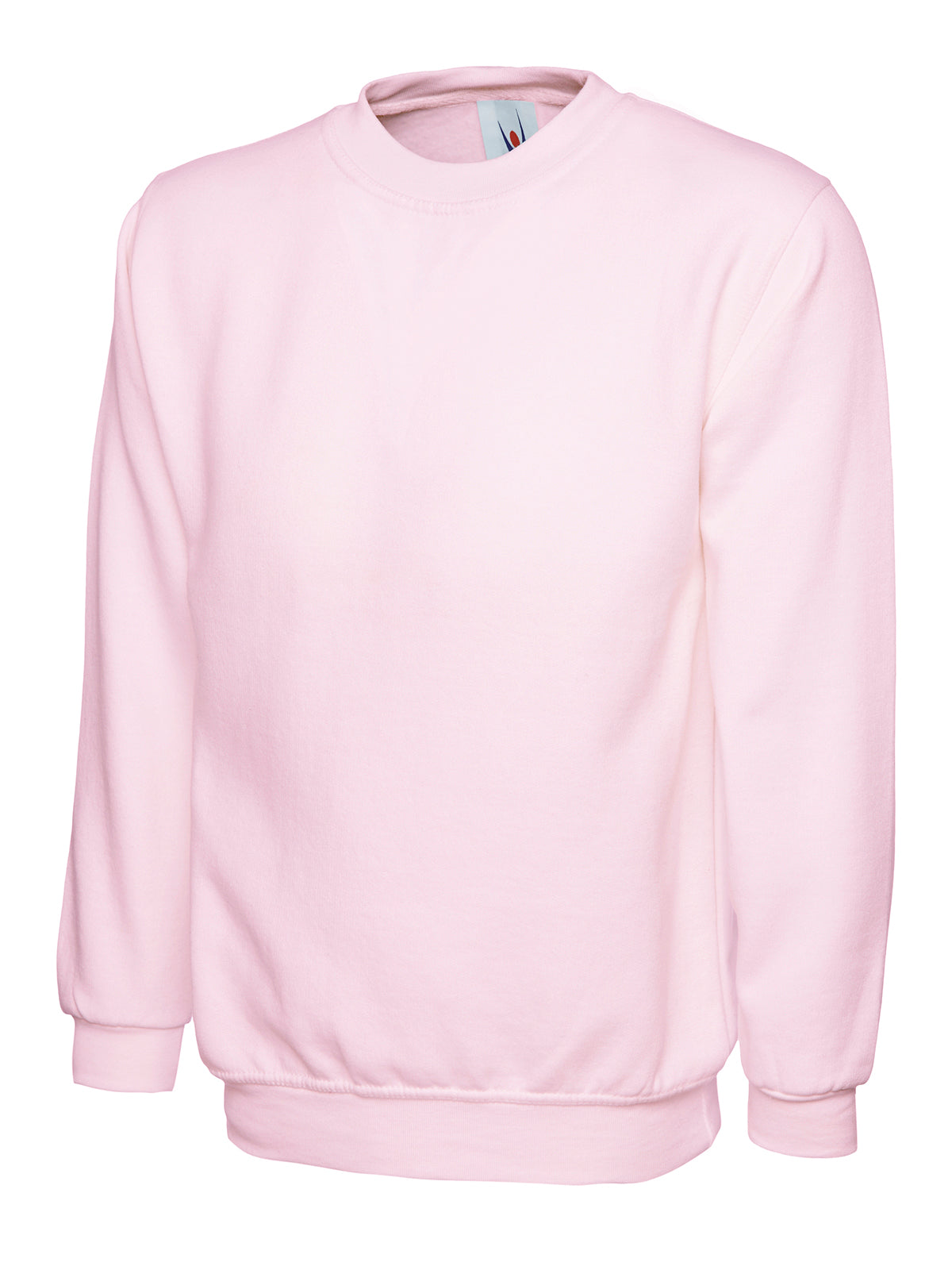 Ladies Deluxe Crew Neck Sweatshirt - Pink