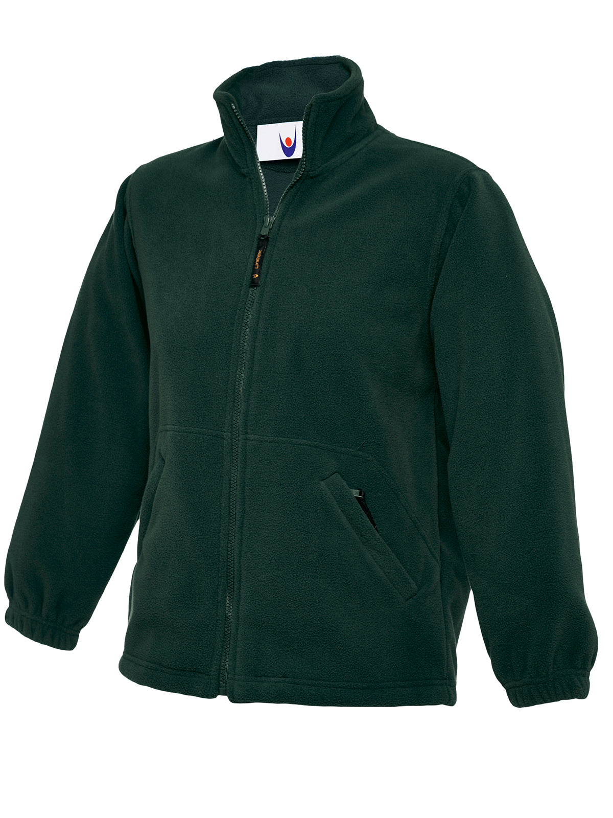 Childrens Full Zip Micro Fleece Jacket - Bottle Green
