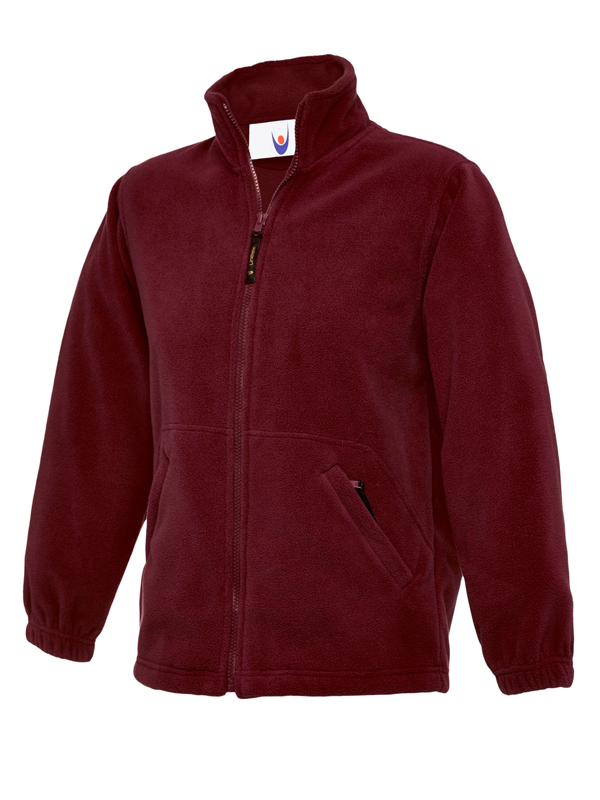 Childrens Full Zip Micro Fleece Jacket - Maroon