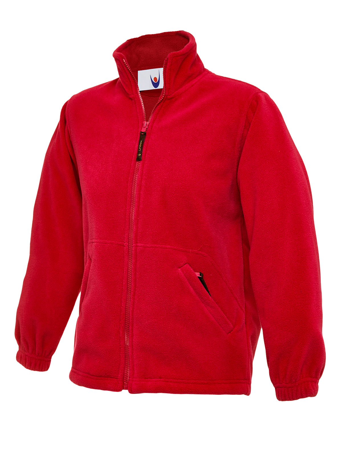 Childrens Full Zip Micro Fleece Jacket - Red