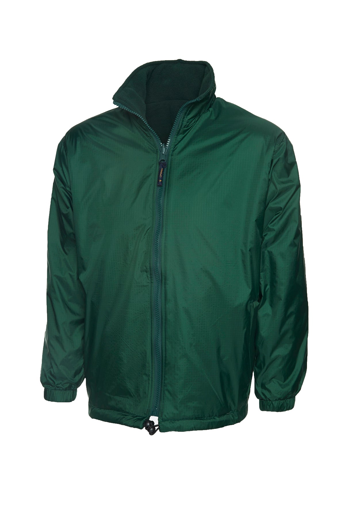 Premium Reversible Fleece Jacket - Bottle Green