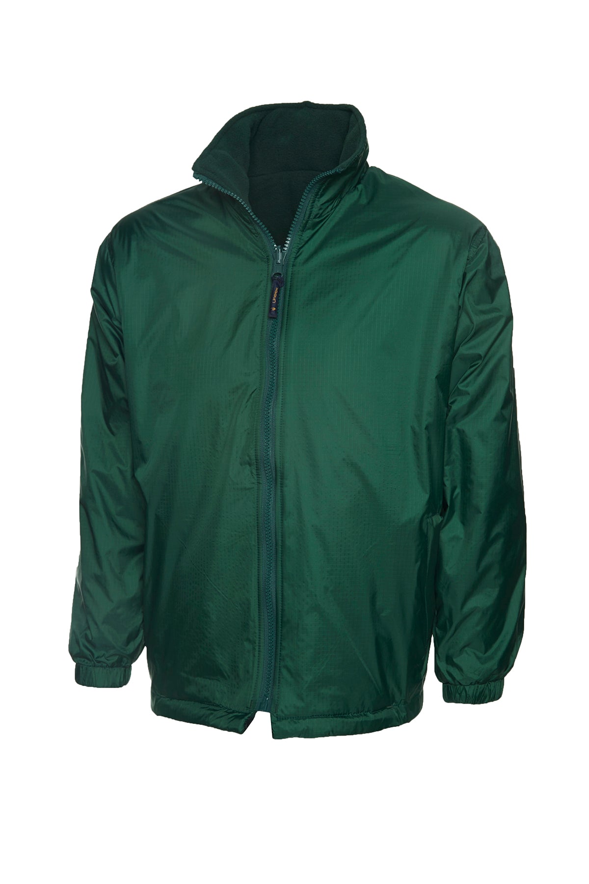 Childrens Reversible Fleece Jacket - Bottle Green
