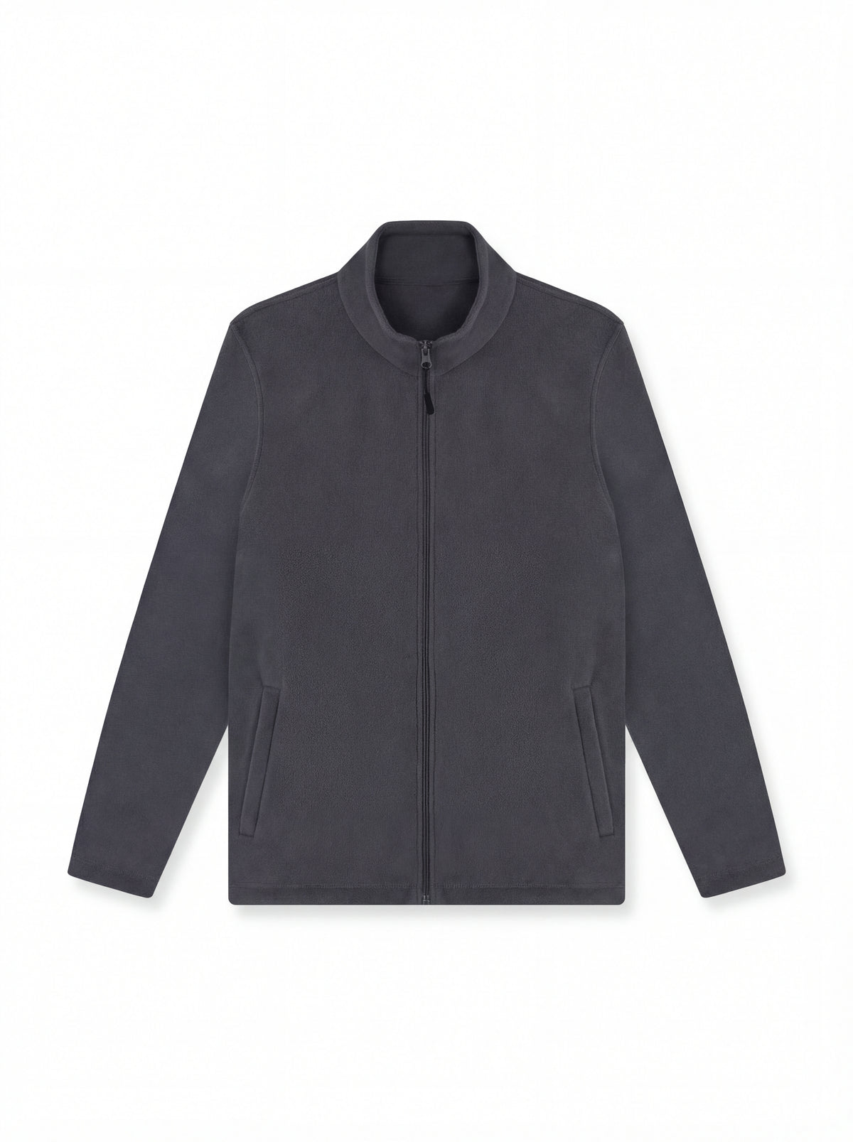 Lightweight Full Zip Microfleece Jacket - Charcoal
