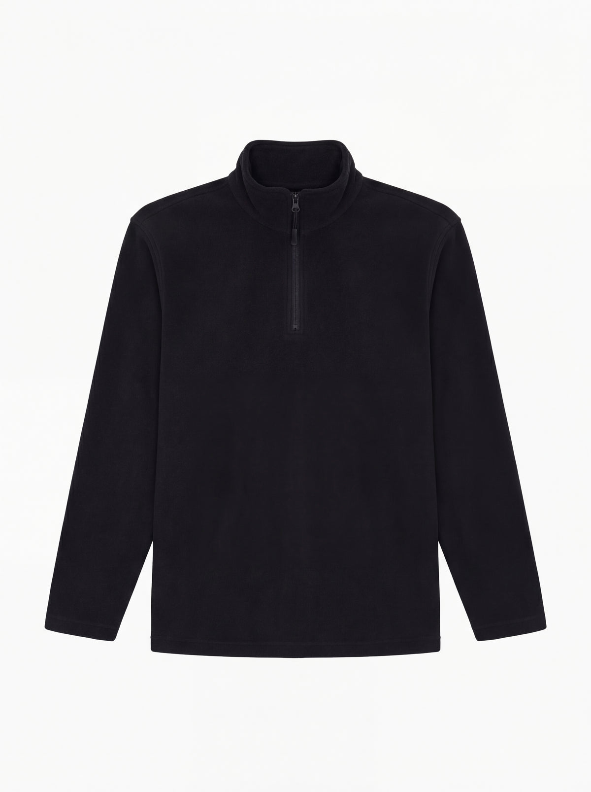 Lightweight Quarter Zip Microfleece Jacket - Black