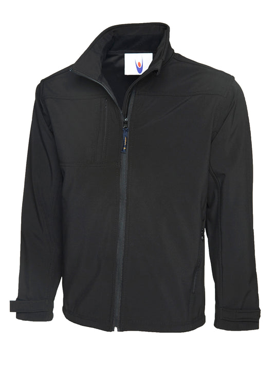 Premium Full Zip Soft Shell Jacket - Black