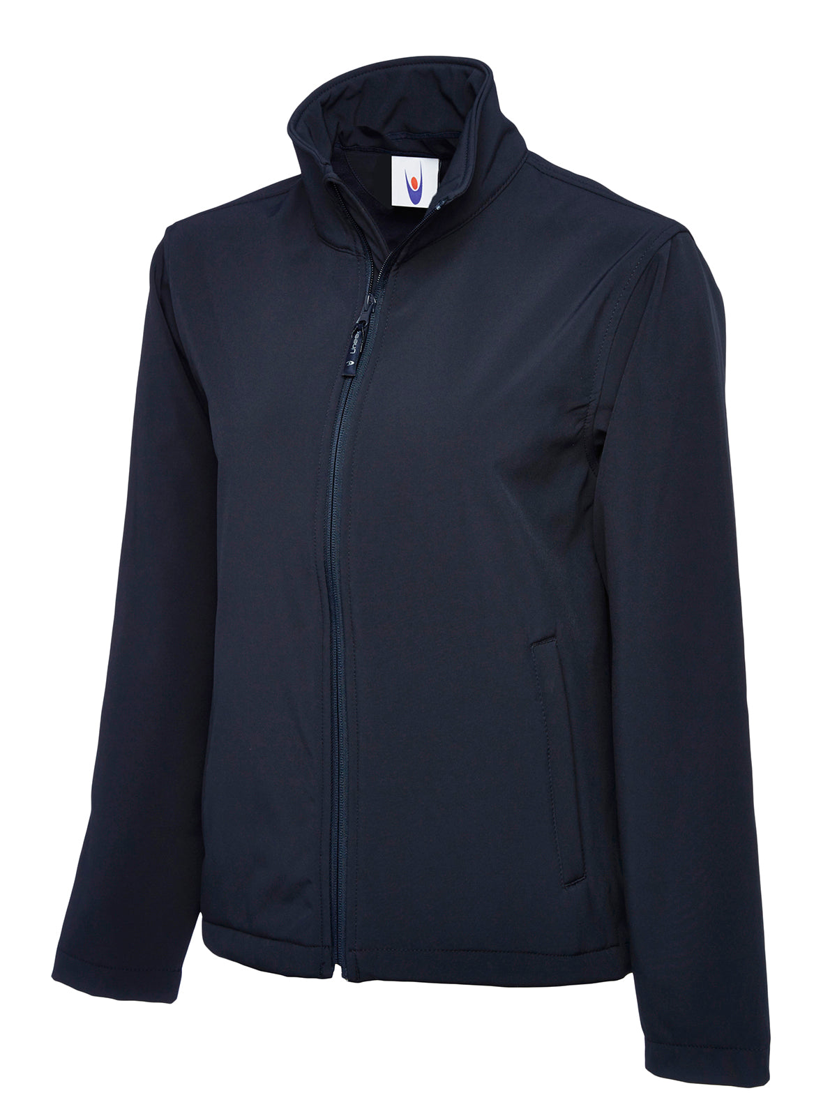 Classic Full Zip Soft Shell Jacket - Navy