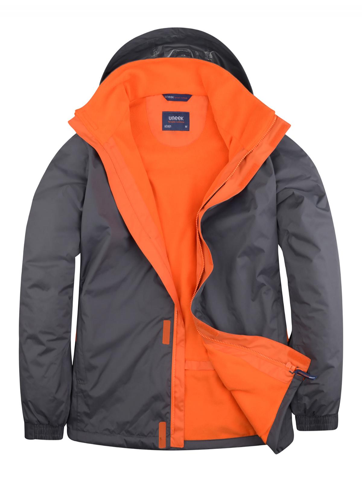 Deluxe Outdoor Jacket - Deep Grey/Fiery Orange