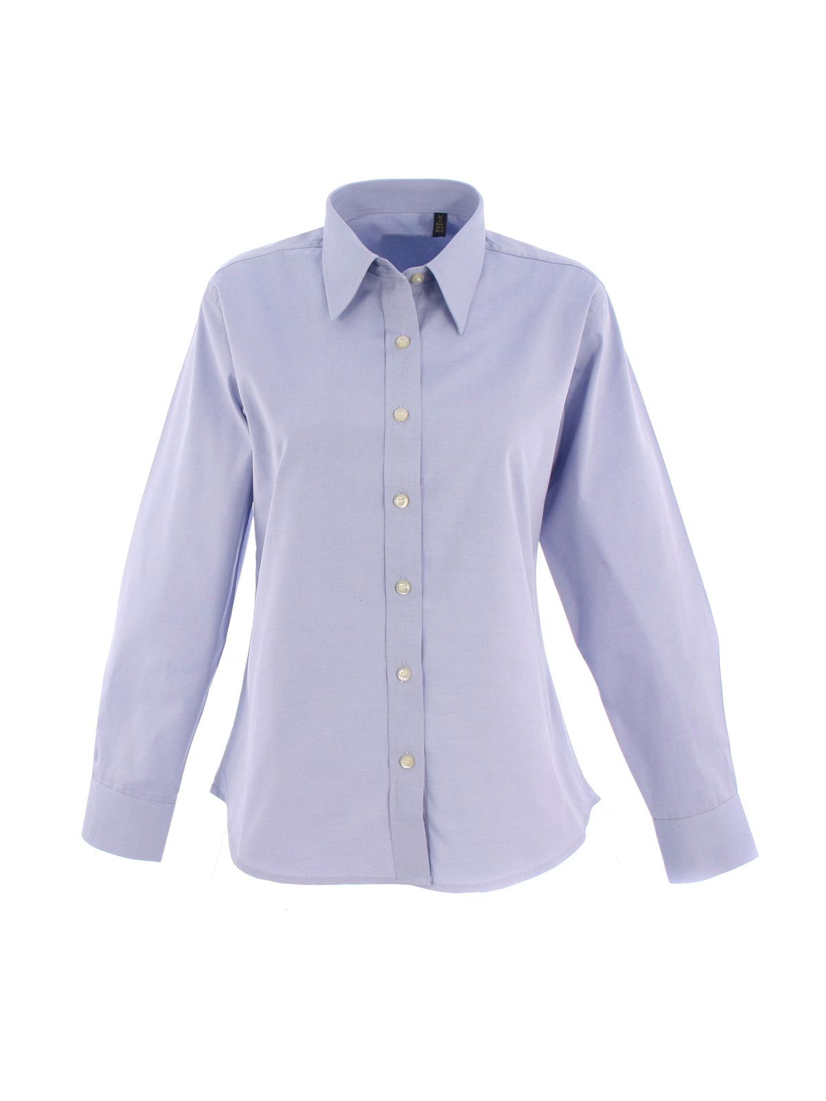 Ladies Pinpoint Oxford Full Sleeve Shirt - Light Blue