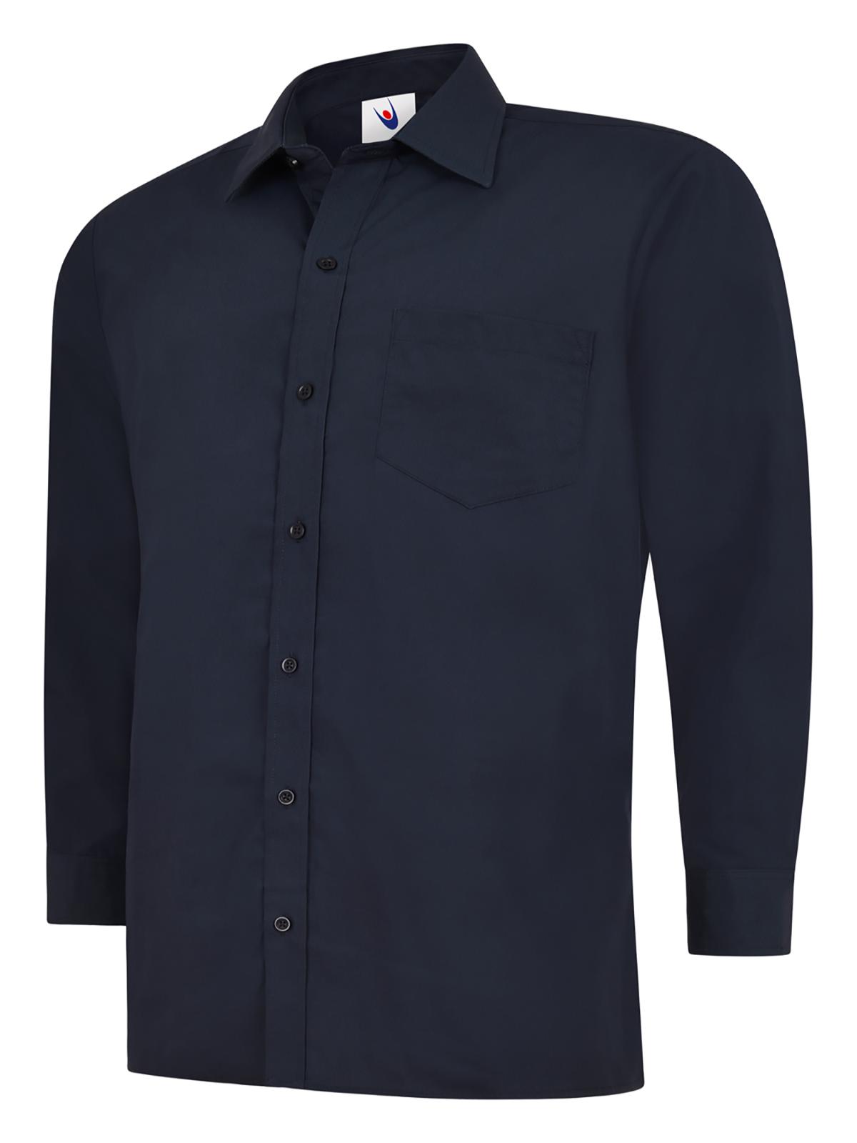 Mens Poplin Full Sleeve Shirt - Navy