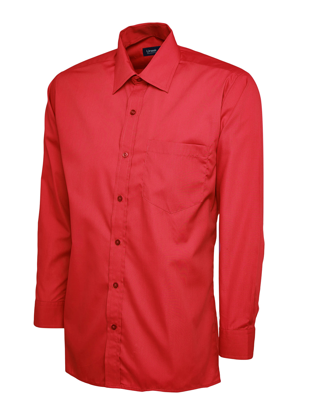 Mens Poplin Full Sleeve Shirt - Red