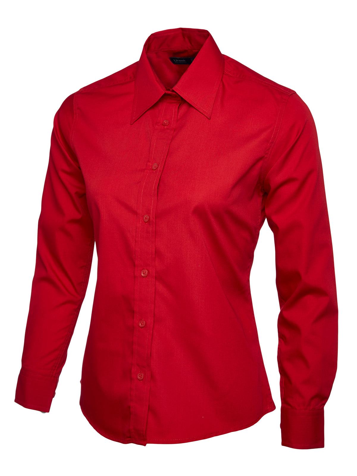 Ladies Poplin Full Sleeve Shirt - Red