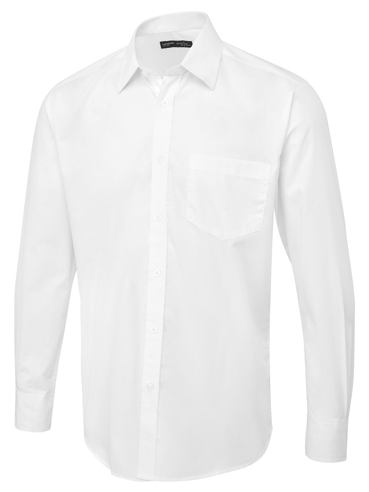 Men's Long Sleeve Poplin Shirt - White