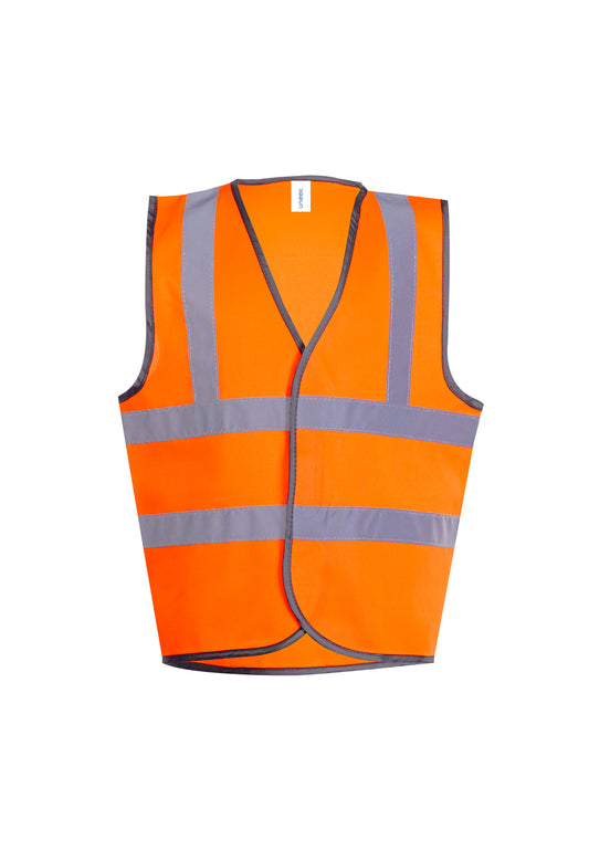 Childrens Hi-Viz Waist Coat - Orange
