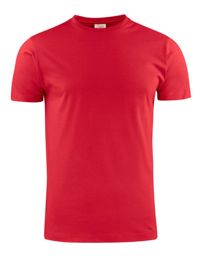 Red embroidered workwear T-shirt