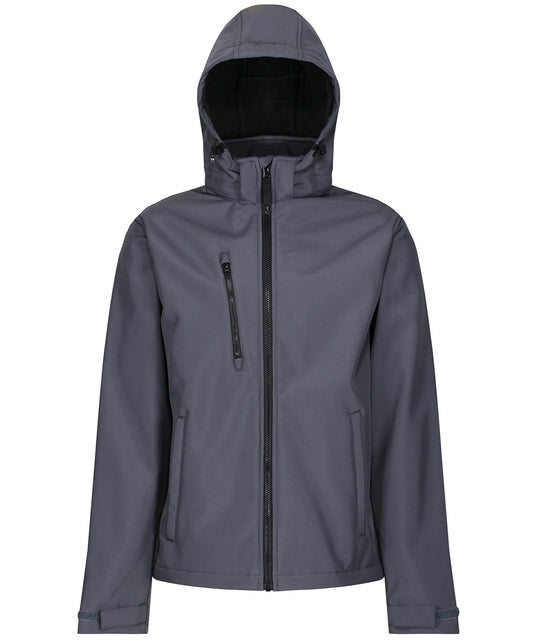 3-layer hooded softshell jacket